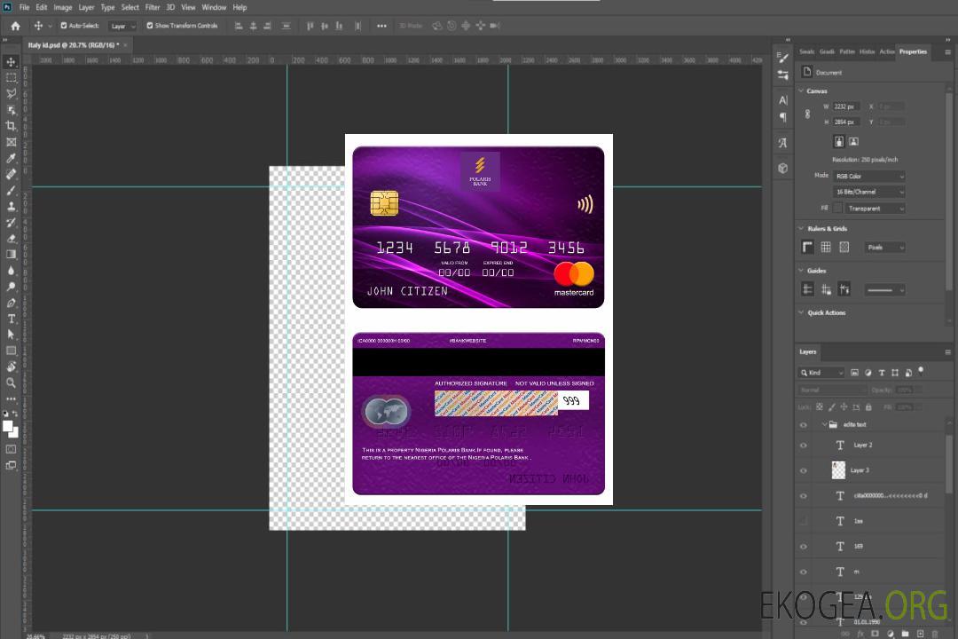 Carte maîtresse de la Banque Polaris du Nigéria template Carte maîtresse de la Banque Polaris du Nigéria template